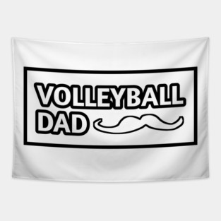 Volleyball dad , Gift for Volleyball players With Mustache Tapestry