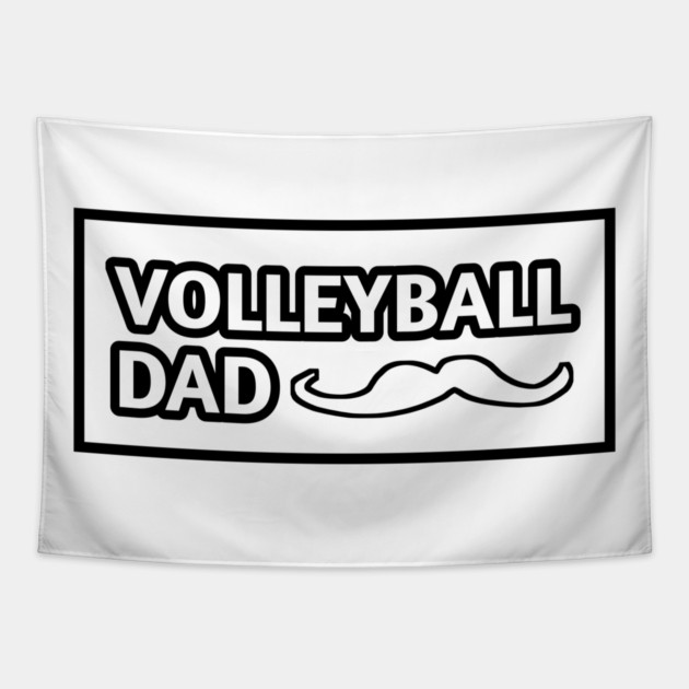 Volleyball dad , Gift for Volleyball players With Mustache Tapestry by BlackMeme94