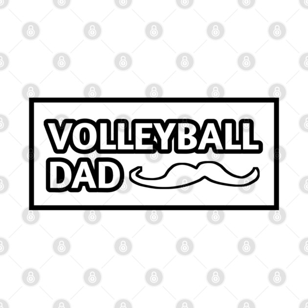 Volleyball dad , Gift for Volleyball players With Mustache by BlackMeme94