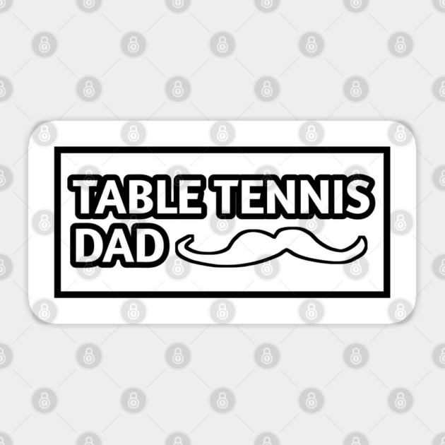 Table tennis dad , Gift for table tennis players With Mustache Sticker by BlackMeme94