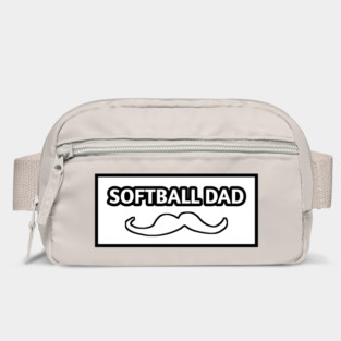 Softball dad , Gift for Softball players With Mustache Bag