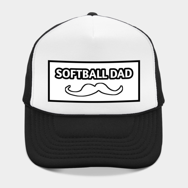 Softball dad , Gift for Softball players With Mustache by BlackMeme94
