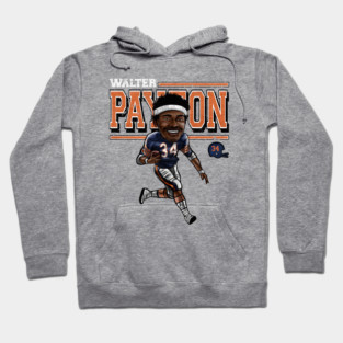 Walter Payton Chicago Cartoon Hoodie