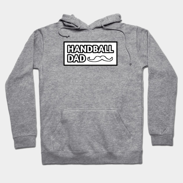 Handball dad, Gift for Handball players With Mustache Hoodie by BlackMeme94