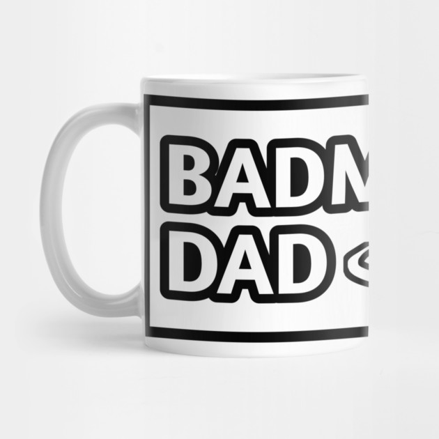 Badminton Dad, Gift for Badminton Players With Mustache by BlackMeme94