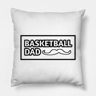 Basketball Dad, Gift for Basketball Players With Mustache Pillow