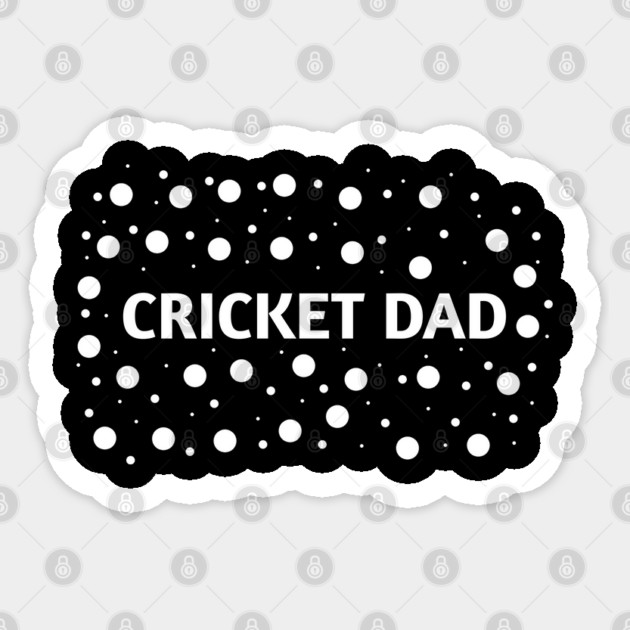 Cricket Dad, Gift for Cricket Players Sticker by BlackMeme94