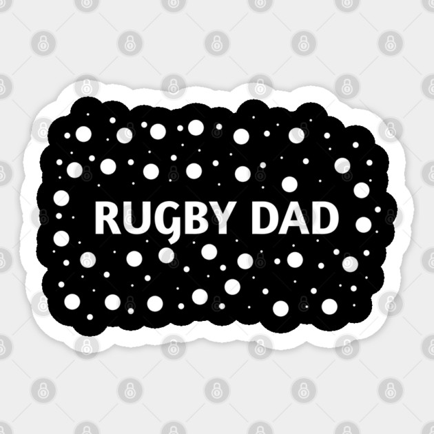 Rugby Dad, Gift for Rugby Players Sticker by BlackMeme94