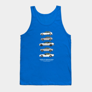 Griffins and lightening bolts car collection Tank Top