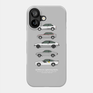 Griffins and lightening bolts car collection Phone Case