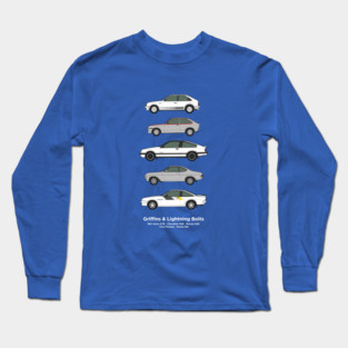 Griffins and lightening bolts car collection Long Sleeve T-Shirt