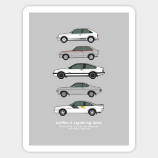 Griffins and lightening bolts car collection Sticker