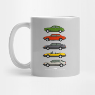 Saab classic car collection Mug