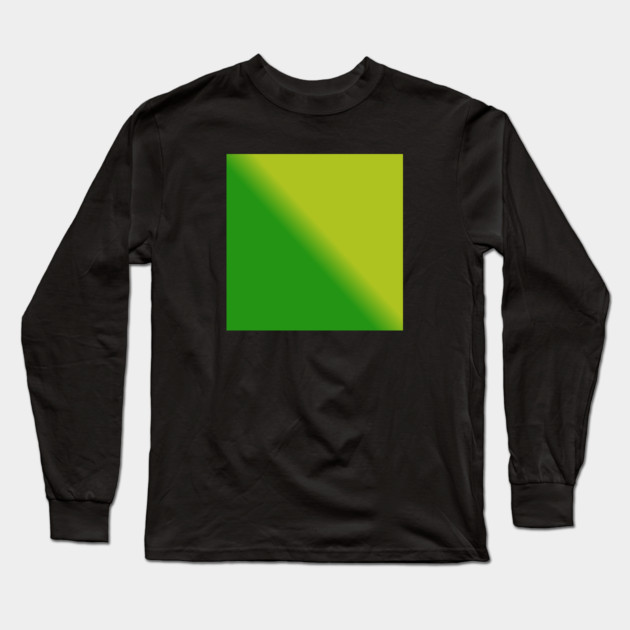 Green Gradient Color Long Sleeve T-Shirt by BlackMeme94