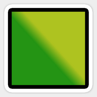 Green Gradient Color Sticker