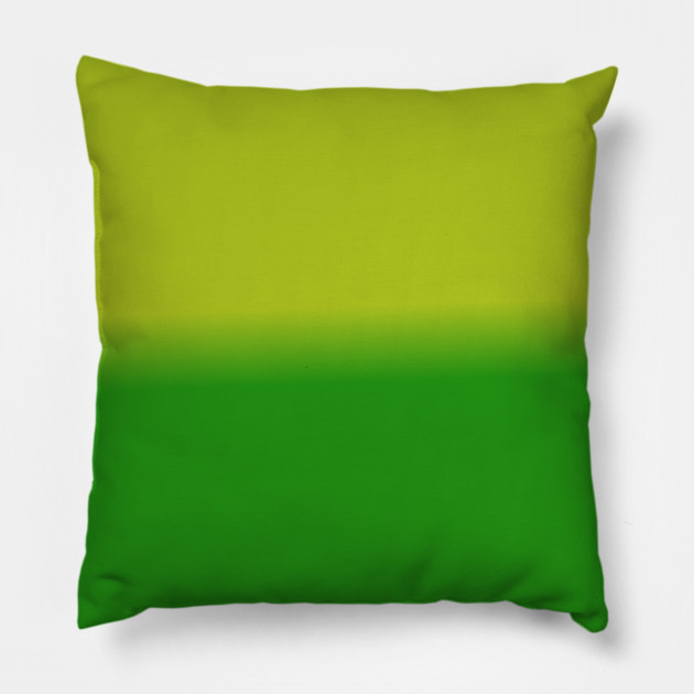 Green Gradient Color Pillow by BlackMeme94
