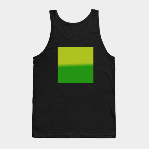 Green Gradient Color Tank Top by BlackMeme94