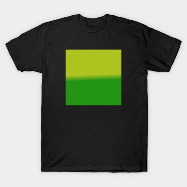 Green Gradient Color T-Shirt by BlackMeme94