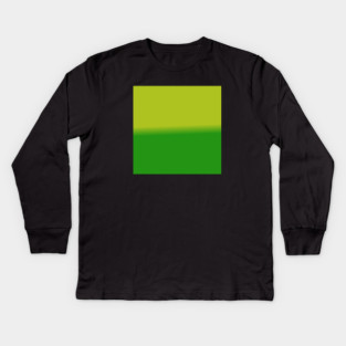 Green Gradient Color Kids Long Sleeve T-Shirt
