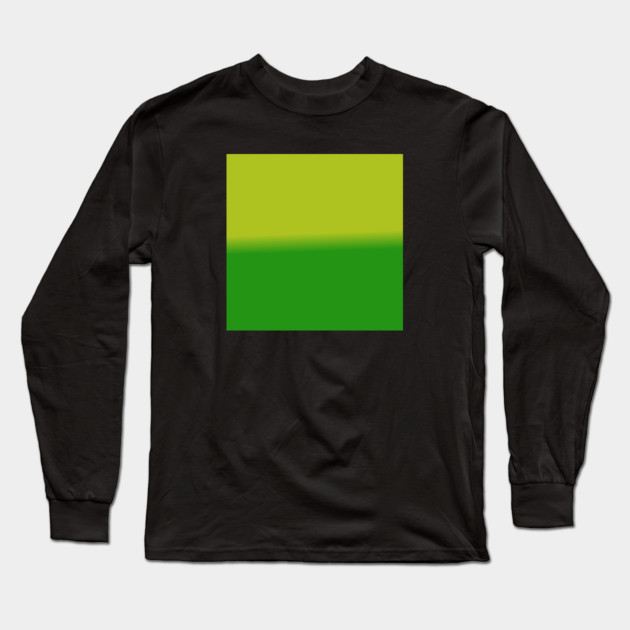 Green Gradient Color Long Sleeve T-Shirt by BlackMeme94