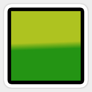 Green Gradient Color Sticker