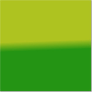 Green Gradient Color Posters and Art