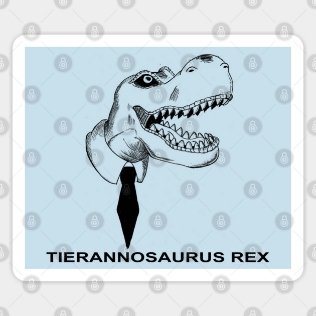 TIERANNOSAURUS REX Sticker by droidmonkey