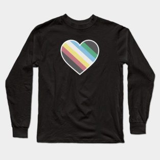 Disability Pride Heart Long Sleeve T-Shirt