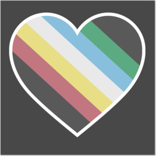 Disability Pride Heart Posters and Art