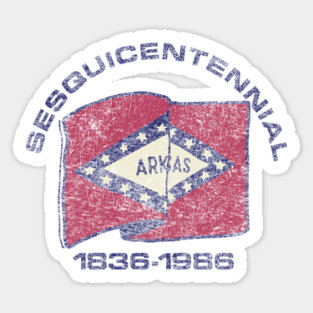 Arkansas Sesquicentennial Sticker