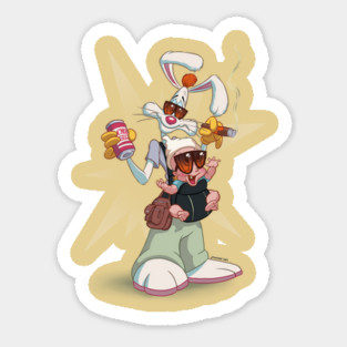 Hungover Rabbit Sticker