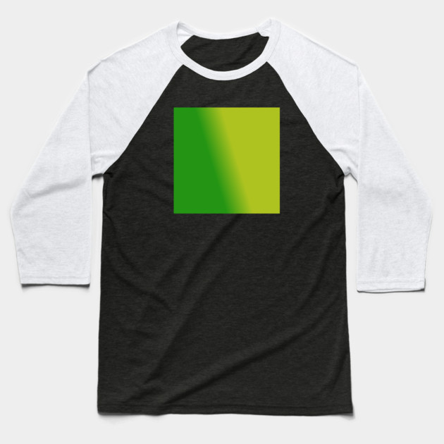 Green Gradient Color Baseball T-Shirt by BlackMeme94