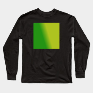 Green Gradient Color Long Sleeve T-Shirt