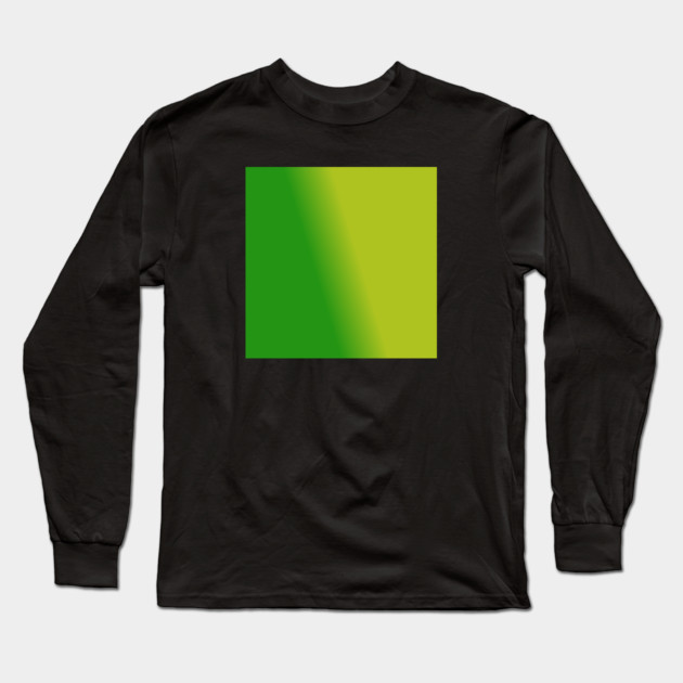 Green Gradient Color Long Sleeve T-Shirt by BlackMeme94