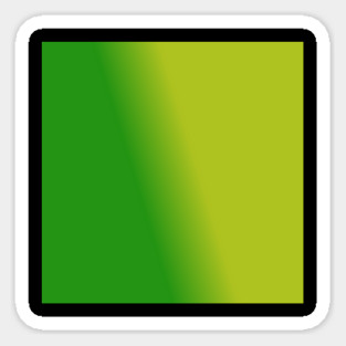 Green Gradient Color Sticker