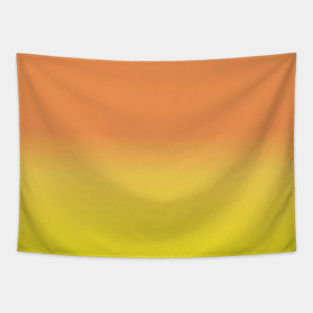 Yellow And Orange Gradient Color Tapestry