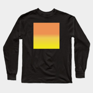 Yellow And Orange Gradient Color Long Sleeve T-Shirt