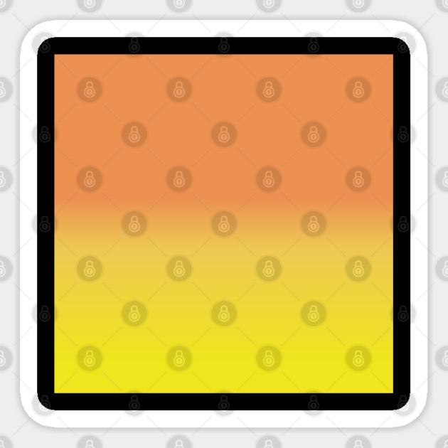 Yellow And Orange Gradient Color Sticker by BlackMeme94