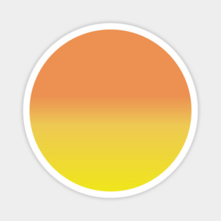 Yellow And Orange Gradient Color Magnet