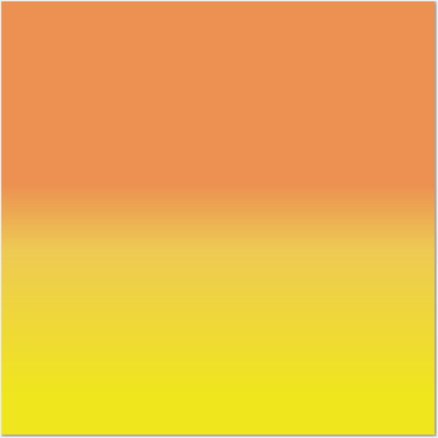 Yellow And Orange Gradient Color Wall Art by BlackMeme94