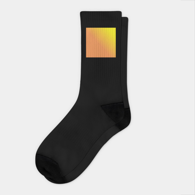 Yellow And Orange Gradient Color Socks by BlackMeme94