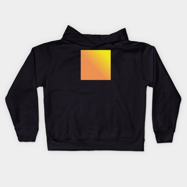 Yellow And Orange Gradient Color Kids Hoodie by BlackMeme94