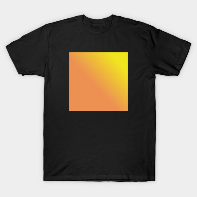 Yellow And Orange Gradient Color T-Shirt by BlackMeme94