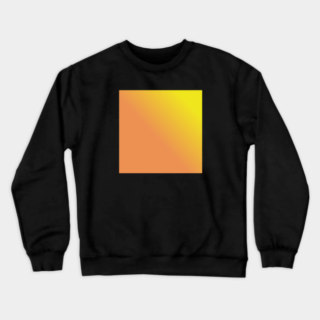 Yellow And Orange Gradient Color Crewneck Sweatshirt by BlackMeme94