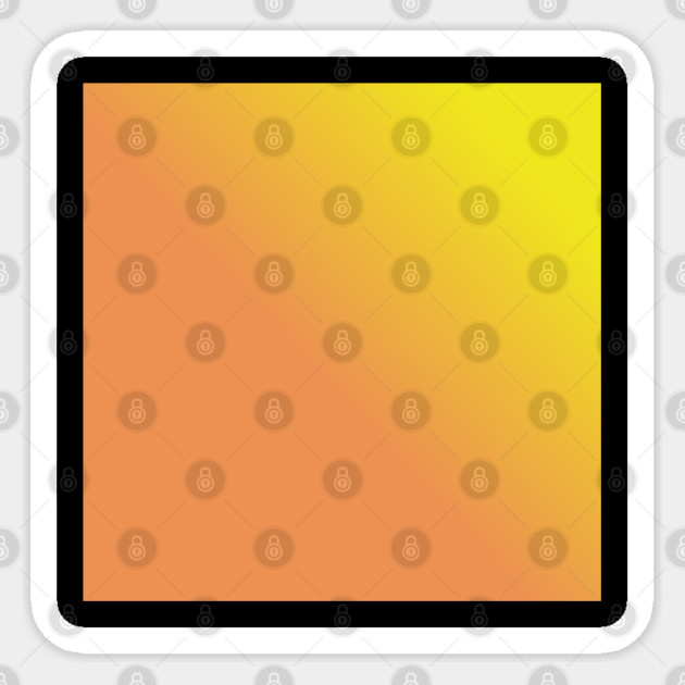 Yellow And Orange Gradient Color Sticker by BlackMeme94