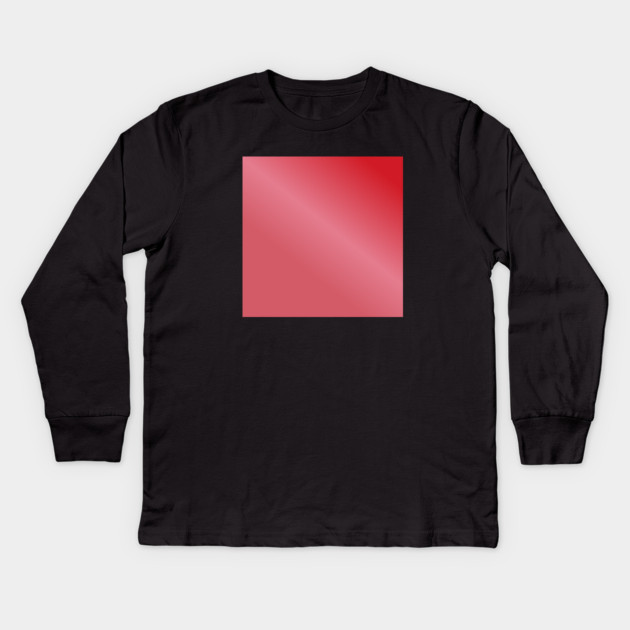 Red Gradient Color Kids Long Sleeve T-Shirt by BlackMeme94
