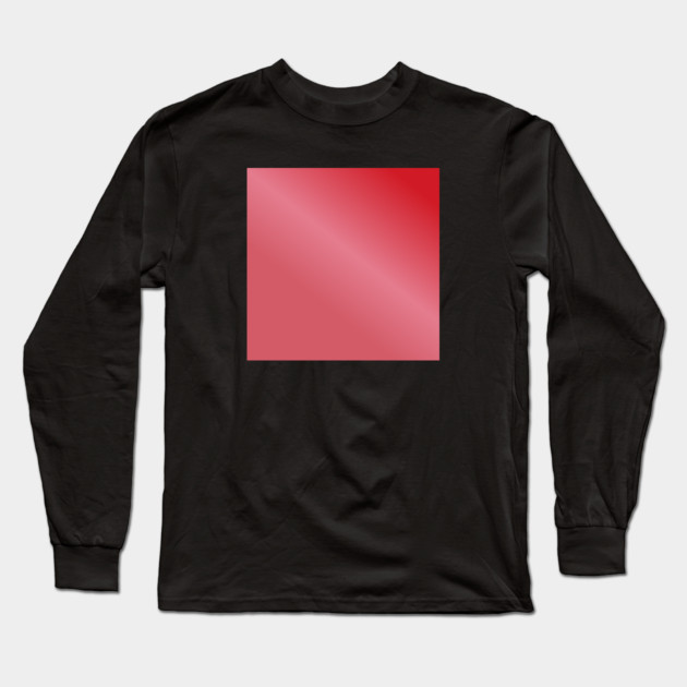 Red Gradient Color Long Sleeve T-Shirt by BlackMeme94