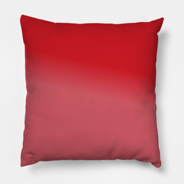 Red Gradient Color Pillow by BlackMeme94