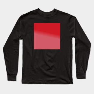 Red Gradient Color Long Sleeve T-Shirt