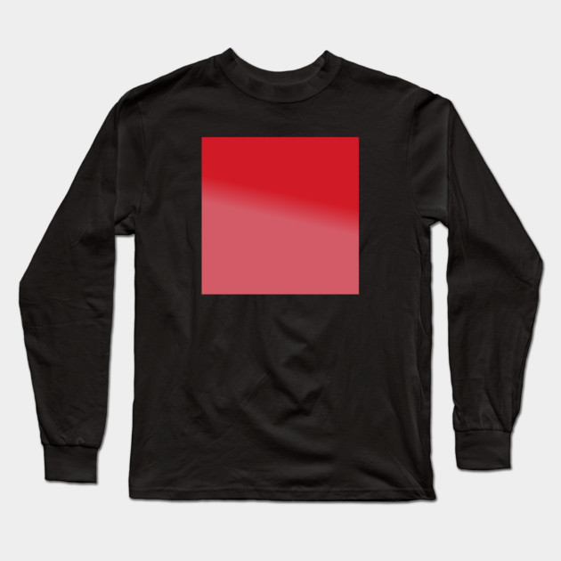Red Gradient Color Long Sleeve T-Shirt by BlackMeme94